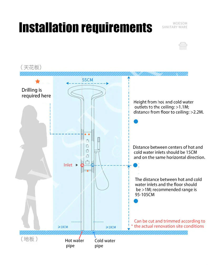 Zzerani Waterfall Shower Set | Ultimate Shower