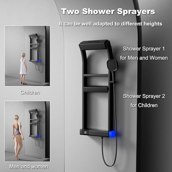 Zzerani Luxury Bathroom Shower Set – Modern Style Shower System with Premium Features