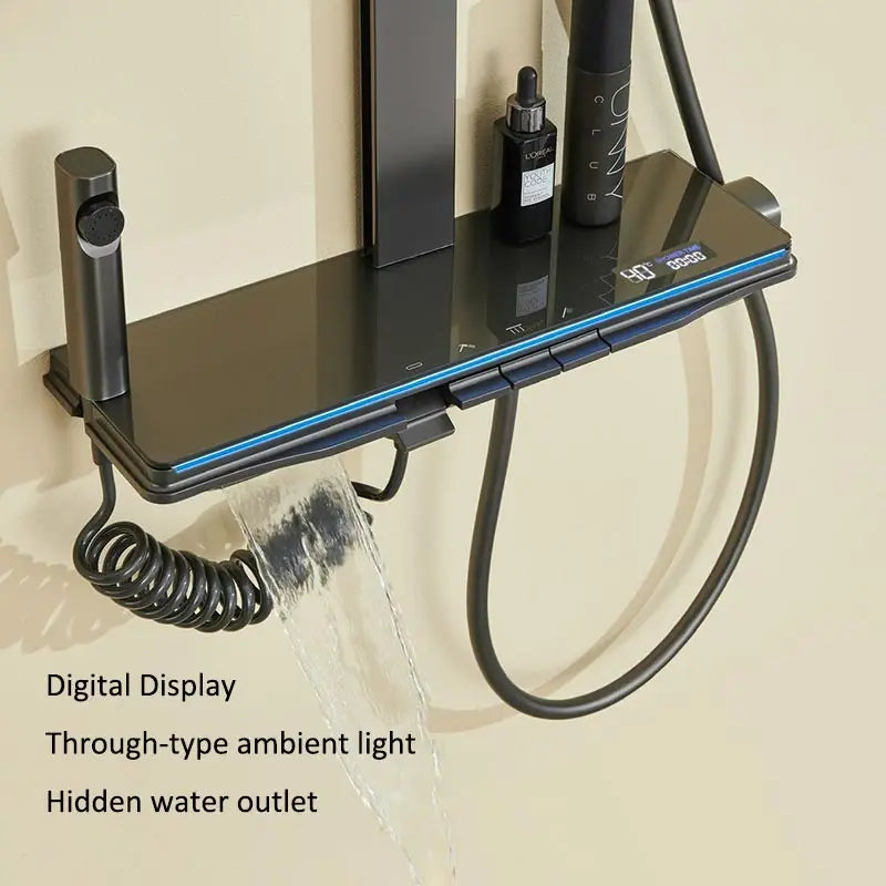 Zzerani Supercharged 2 Led Thermostatic  Shower Set