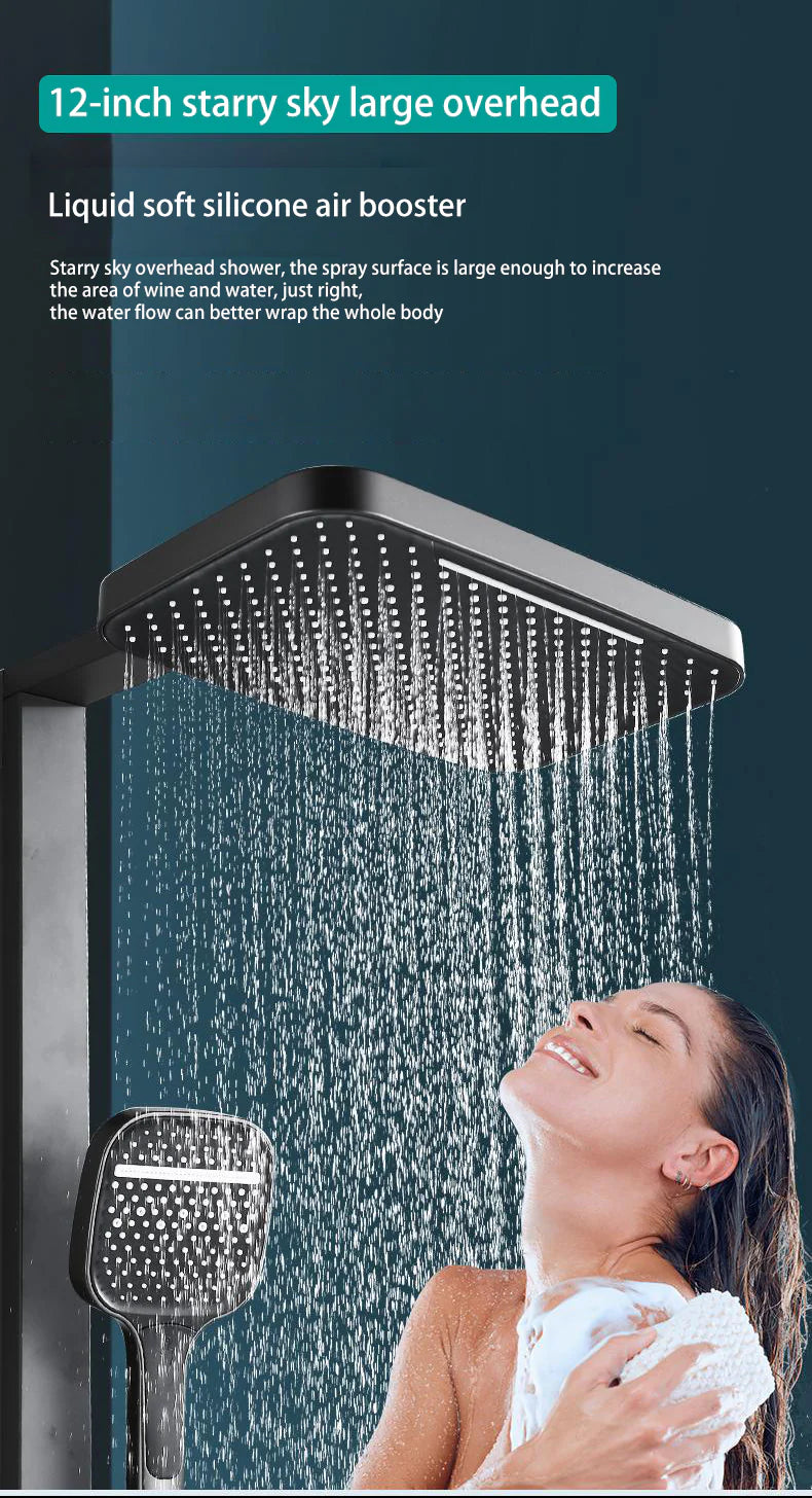 Zzerani Supercharged 2 Led Thermostatic  Shower Set